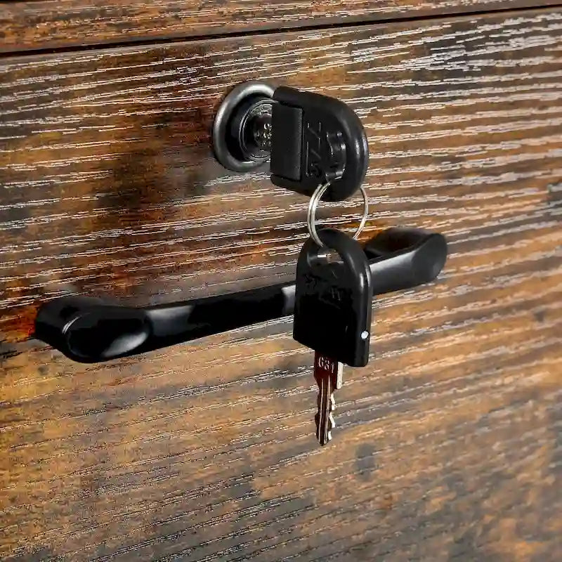 Scrivania da gioco per computer Moasis da 59 pollici con credenza e libreria, scrivanie per ufficio domestico con 3 cassetti