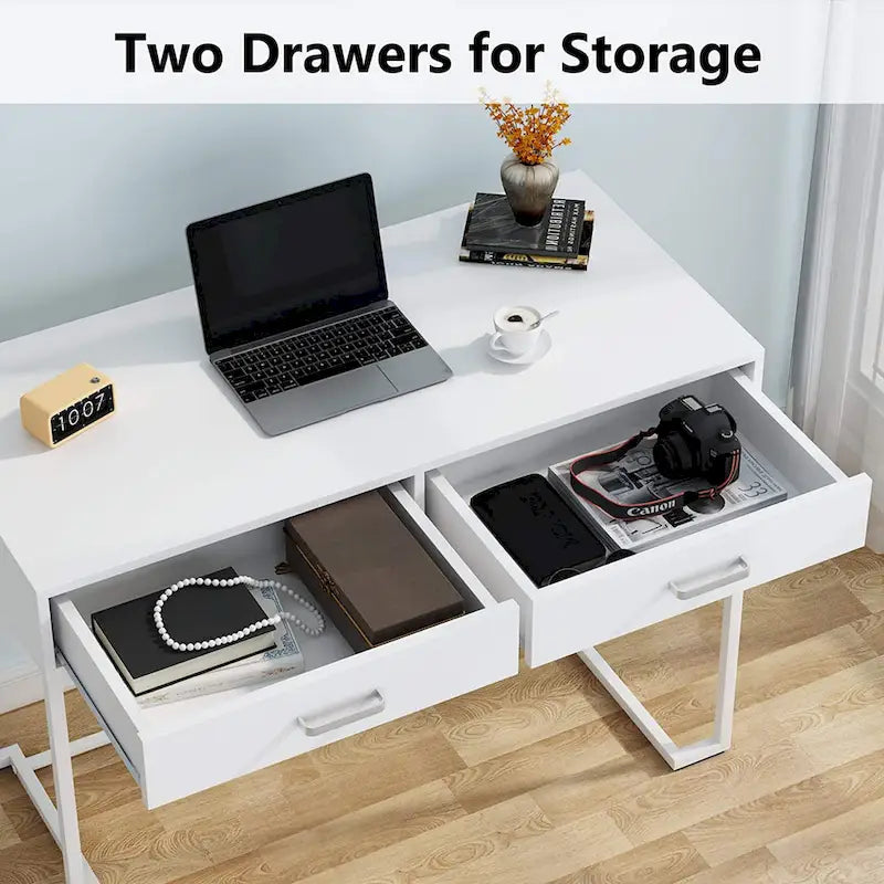 Scrivania per computer con cassetti, scrivania