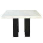 Tavolo da pranzo quadrato Steve Silver Mhlanga da 54 pollici di altezza standard - Bianco