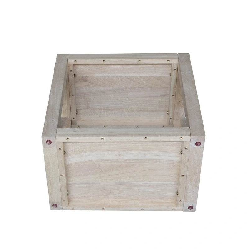 Tavolino stretto in legno massello grezzo Hampton