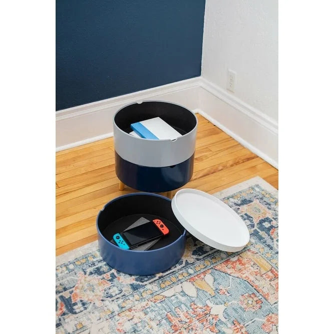 Tavolino con vassoio superiore e 3 scomparti nascosti