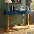 Scrivania da ufficio lucida Clihome con cassetti portaoggetti