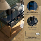 Scrivania da ufficio lucida Clihome con cassetti portaoggetti