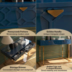 Scrivania da ufficio lucida Clihome con cassetti portaoggetti