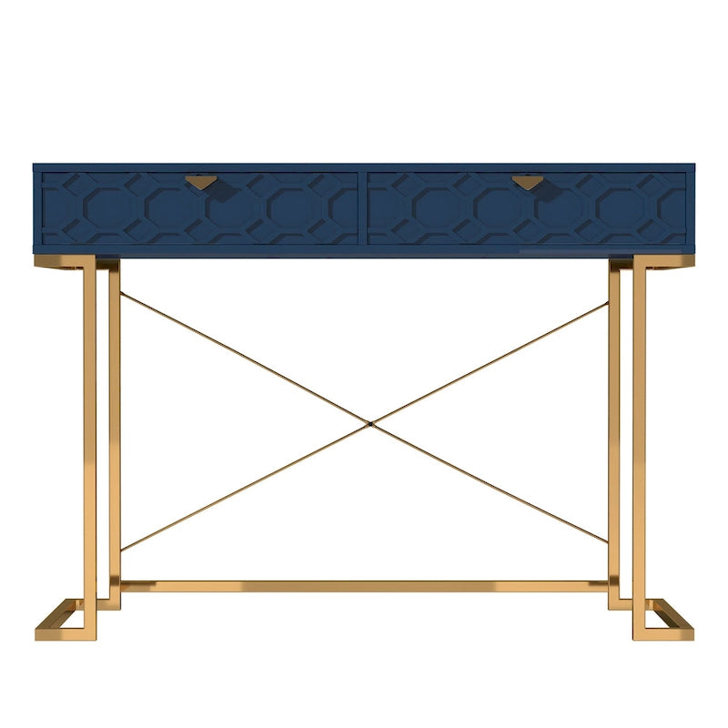 Scrivania da ufficio lucida Clihome con cassetti portaoggetti