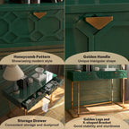 Scrivania da ufficio lucida Clihome con cassetti portaoggetti