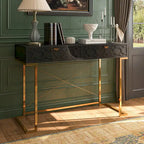 Scrivania da ufficio lucida Clihome con cassetti portaoggetti