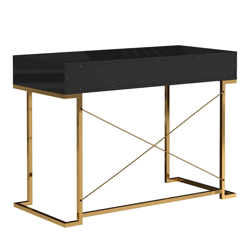 Scrivania da ufficio lucida Clihome con cassetti portaoggetti