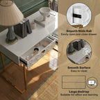 Scrivania da ufficio lucida Clihome con cassetti portaoggetti