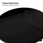 Tavolo da pranzo rotondo in legno massello Bryan Mid-century Modern 54 di HULALA HOME