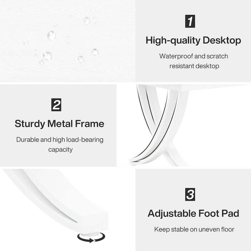 Tavolo da pranzo rettangolare per 6-8 persone, tavoli da cucina in legno di grandi dimensioni da 78 pollici, stile fattoria