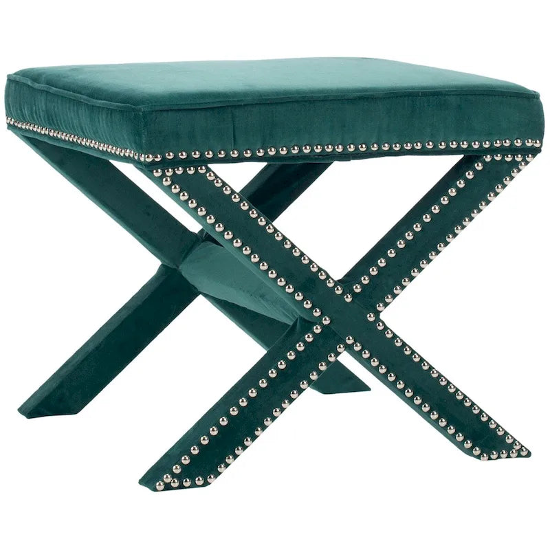 SAFAVIEH Shavonne X-Bench Ottoman