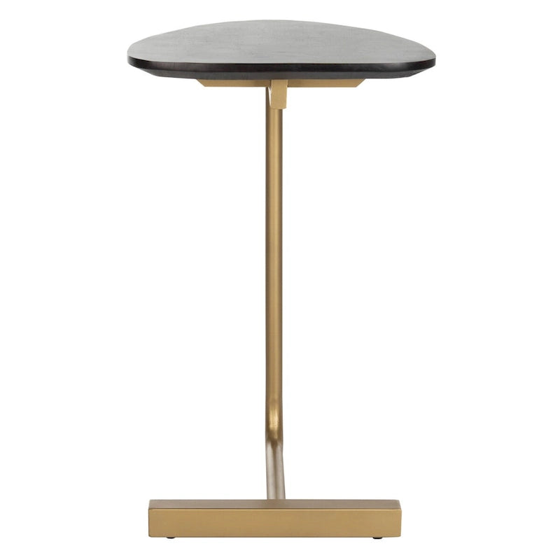 SAFAVIEH Marjorie C-Table - Nero / Oro - 19 x 15 x 25 - 19Wx15Dx25H