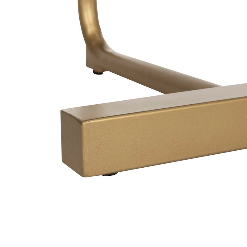 SAFAVIEH Marjorie C-Table - Nero / Oro - 19 x 15 x 25 - 19Wx15Dx25H