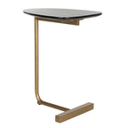 SAFAVIEH Marjorie C-Table - Nero / Oro - 19 x 15 x 25 - 19Wx15Dx25H