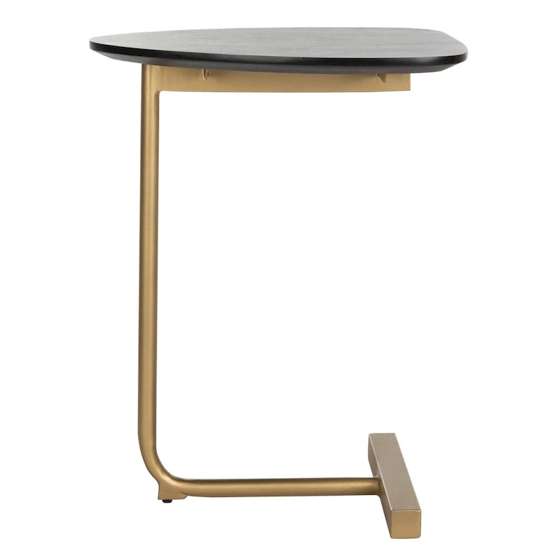 SAFAVIEH Marjorie C-Table - Nero / Oro - 19 x 15 x 25 - 19Wx15Dx25H