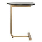 SAFAVIEH Marjorie C-Table - Nero / Oro - 19 x 15 x 25 - 19Wx15Dx25H