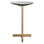 SAFAVIEH Marjorie C-Table - Nero / Oro - 19 x 15 x 25 - 19Wx15Dx25H