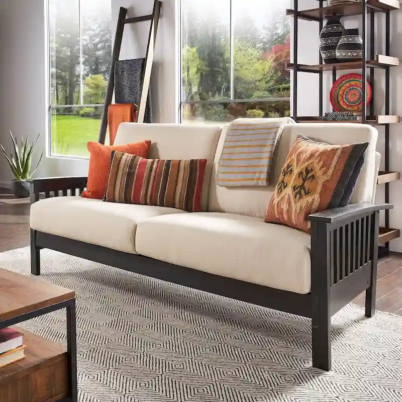 Hills Mission-style Oak Sofa by iNSPIRE Q Classic