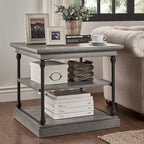 Tavolino laterale portaoggetti Barnstone Cornice Accent di iNSPIRE Q Artisan