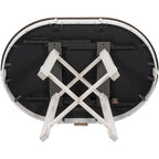 Tavolo da pranzo rotondo estensibile in stile fattoria con 16 ante - Elegante tavolo da cucina in legno