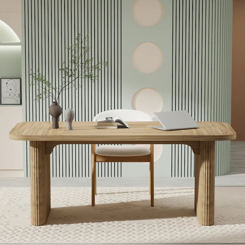 Scrivania per computer da 63 pollici per ufficio domestico, semplice tavolo da scrittura rettangolare per studio o camera da letto