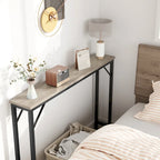 5.9 Tavolino da divano stretto, tavolino da consolle sottile con contenitore