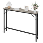 5.9 Tavolino da divano stretto, tavolino da consolle sottile con contenitore