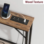 5.9 Tavolino da divano stretto, tavolino da consolle sottile con contenitore