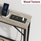 5.9 Tavolino da divano stretto, tavolino da consolle sottile con contenitore