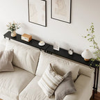 5.9 Tavolino da divano stretto, tavolino da consolle sottile con contenitore