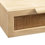 Kate e Laurel Ori Consolle galleggiante in rattan - 28x13x6
