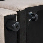 Divano letto reclinabile moderno, con divano a due posti, imbottito e trasformabile, lungo 76,5 cm