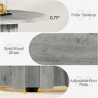 Tavolo da pranzo rotondo per 4 persone con base in metallo per sala da pranzo, cucina, soggiorno (sedie non incluse)